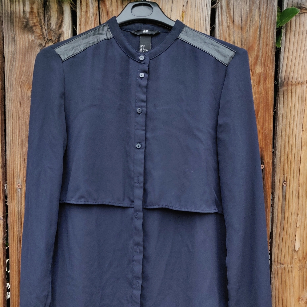H&M Navy Blouse